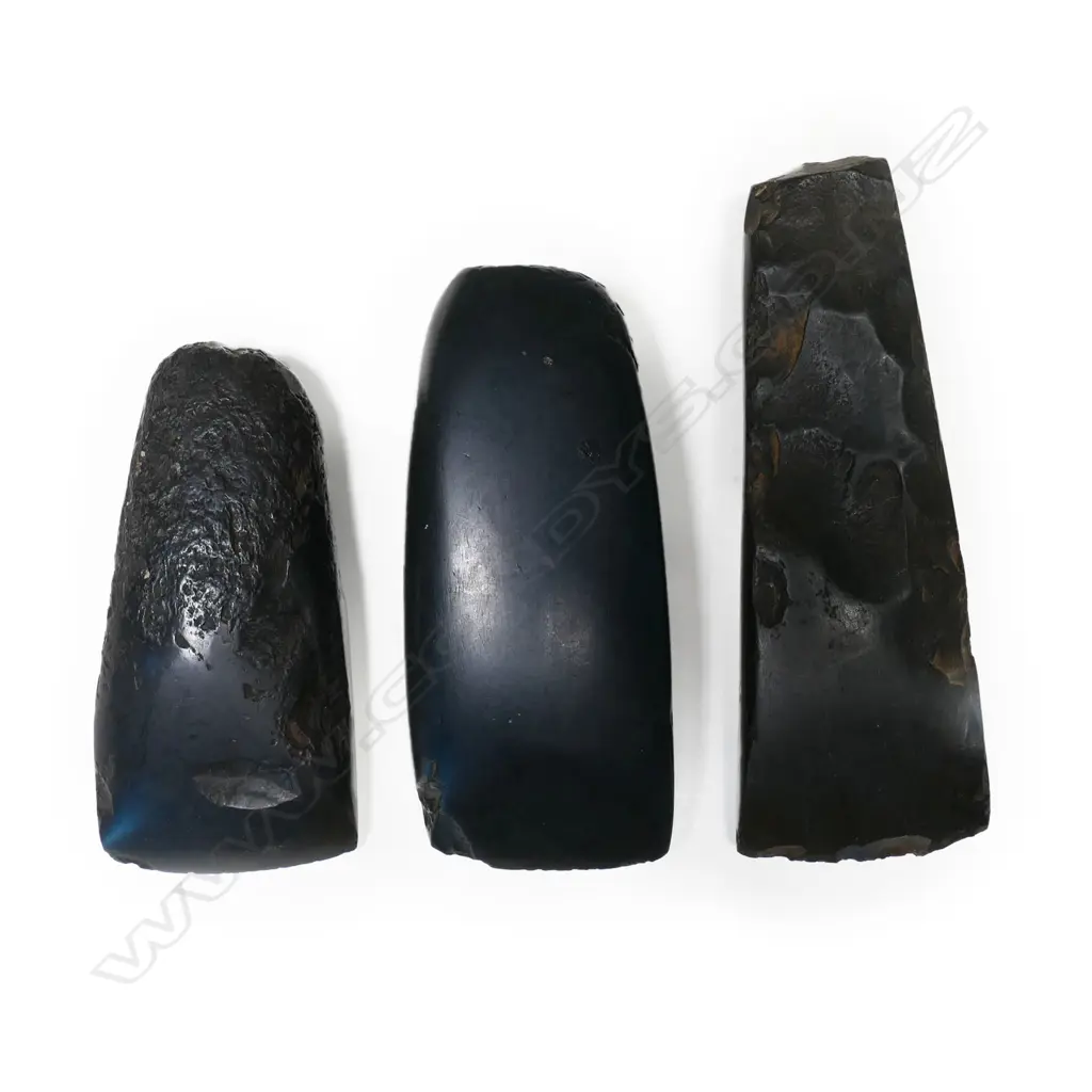 Three pre-European stone toki, Image 1++